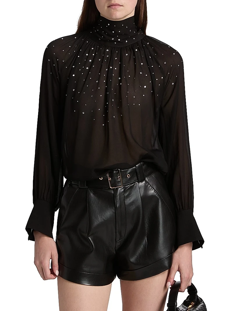 Noor Crystal Raglan Blouse