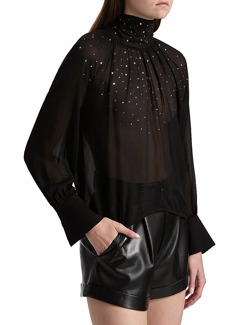 Noor Crystal Raglan Blouse