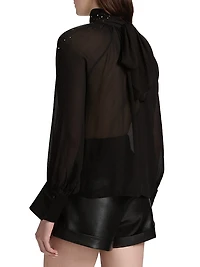 Noor Crystal Raglan Blouse