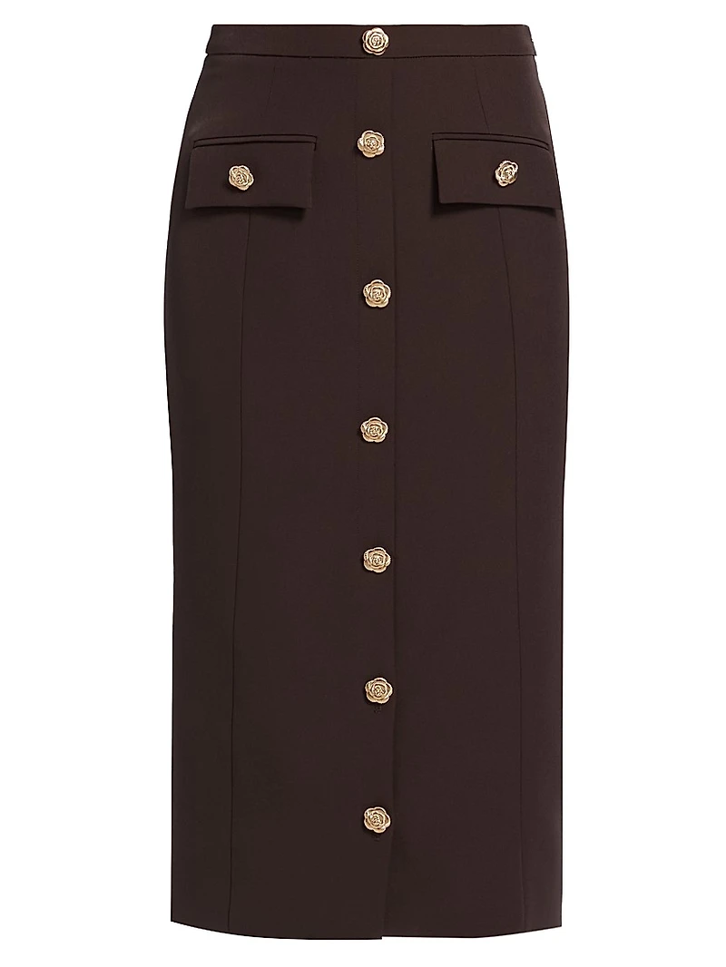 Randall Crepe Midi-Skirt