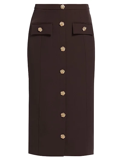 Randall Crepe Midi-Skirt