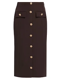 Randall Crepe Midi-Skirt
