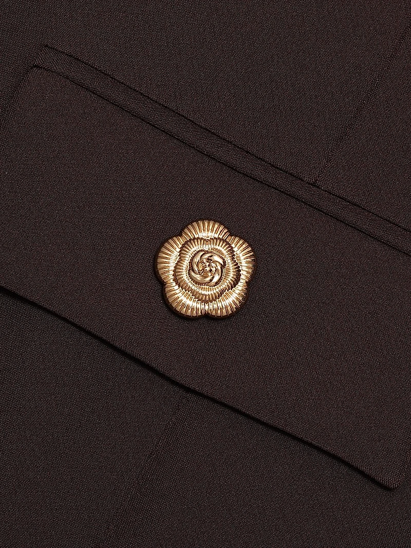 Randall Crepe Midi-Skirt