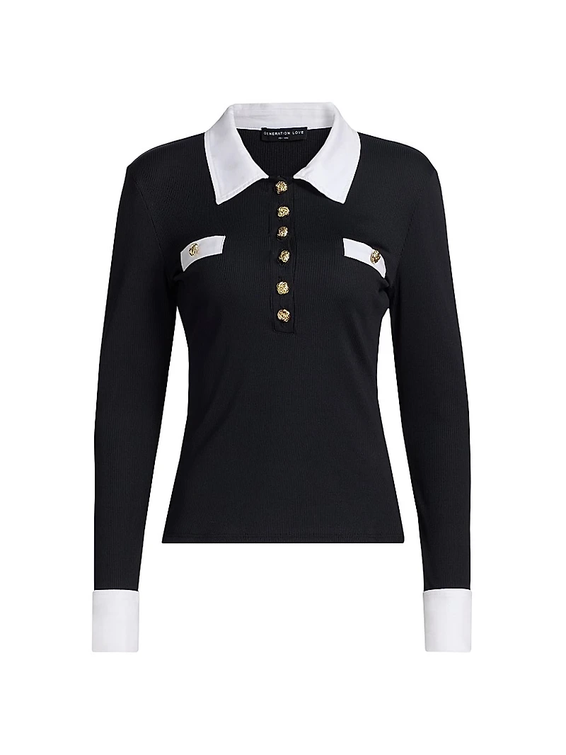 Asher Slim-Fit Ribbed Top
