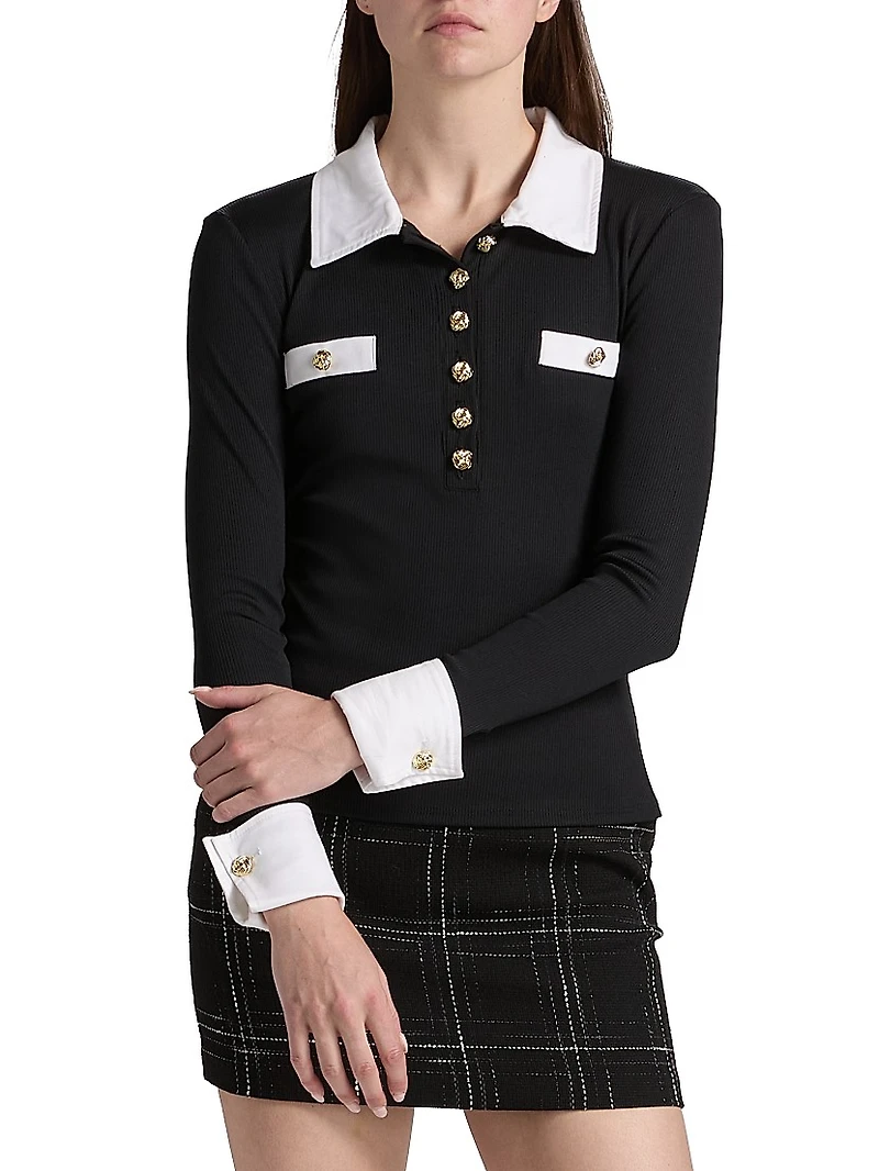 Asher Slim-Fit Ribbed Top