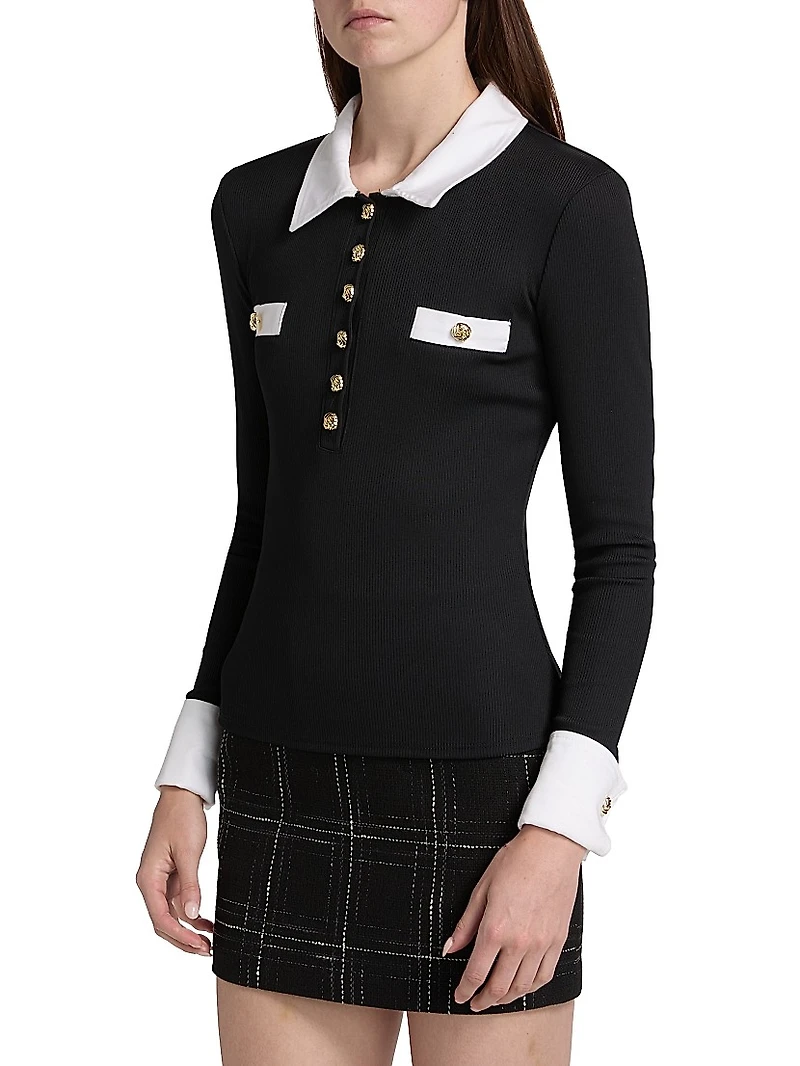 Asher Slim-Fit Ribbed Top