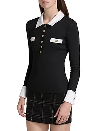 Asher Slim-Fit Ribbed Top