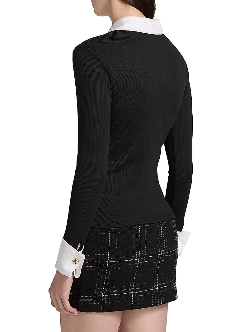Asher Slim-Fit Ribbed Top