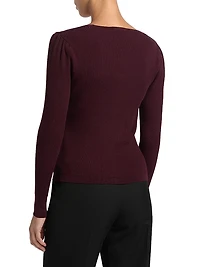 Miriam Rib-Knit Cardigan