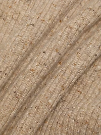 Wool-Blend Rib-Knit Midi-Skirt