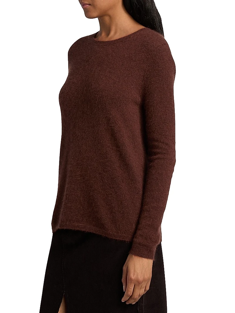 Cashmere-Silk Crewneck Sweater