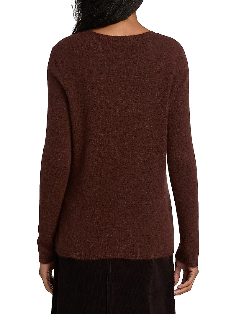 Cashmere-Silk Crewneck Sweater