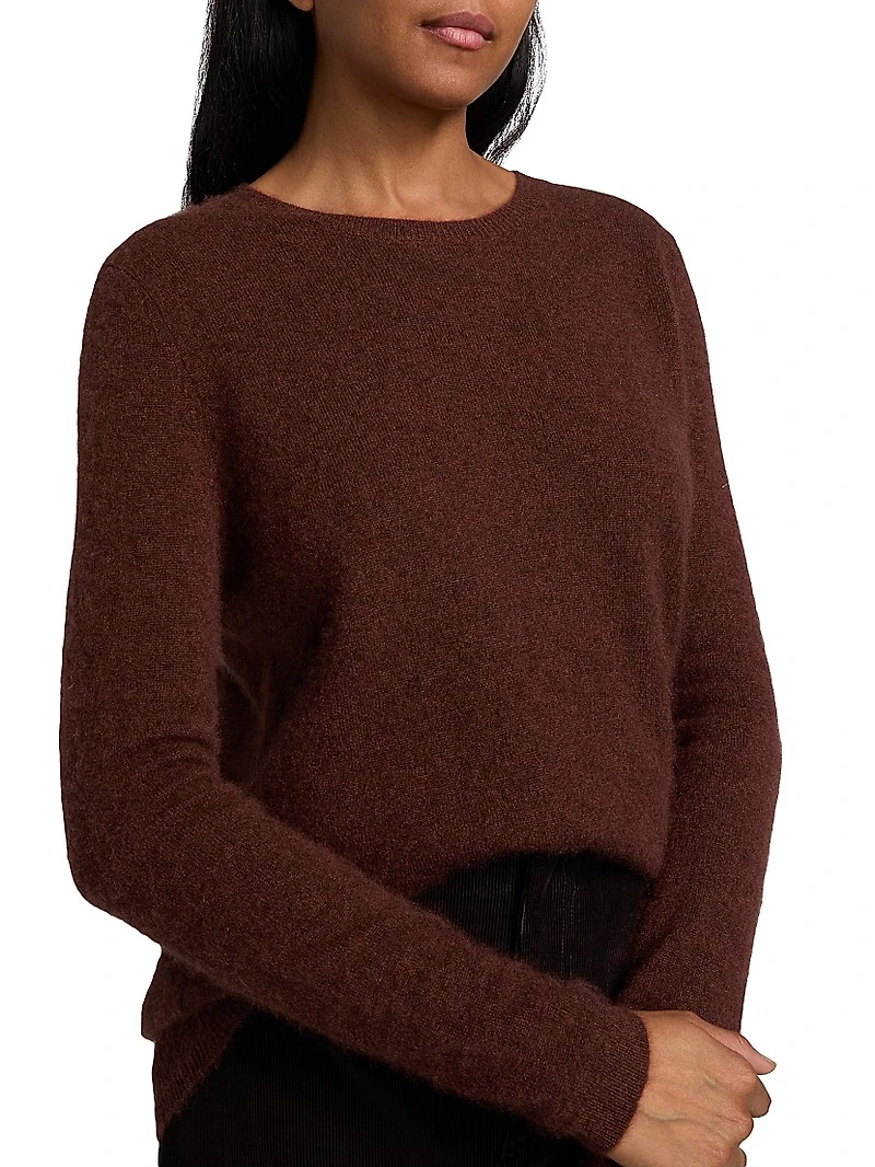 Cashmere-Silk Crewneck Sweater