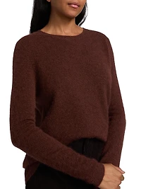 Cashmere-Silk Crewneck Sweater