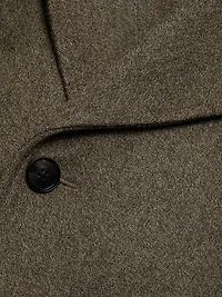 Wool Belted Double-Breasted Peacoat