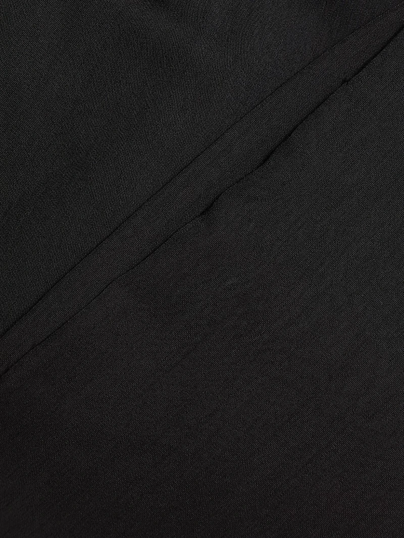 Keyhole Slit Midi-Dress