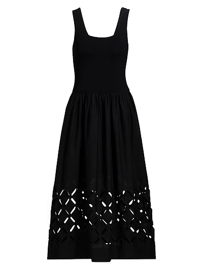 Nadya Cut-Out Woven Midi-Dress
