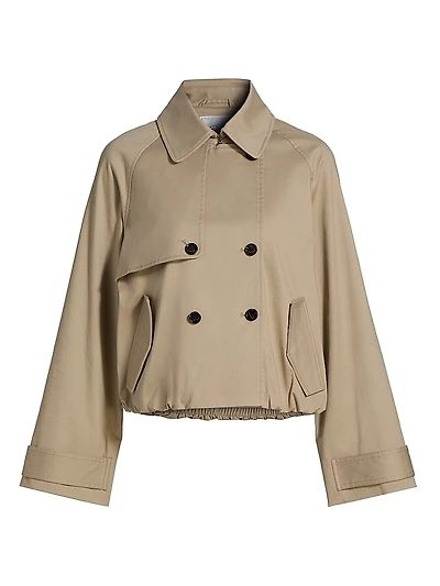 Jett Stretch-Cotton Double-Breasted Jacket