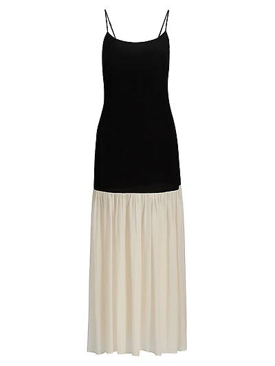 Chandra Two-Tone Maxi Dress