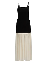 Chandra Two-Tone Maxi Dress