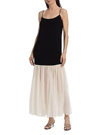 Chandra Two-Tone Maxi Dress