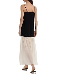 Chandra Two-Tone Maxi Dress