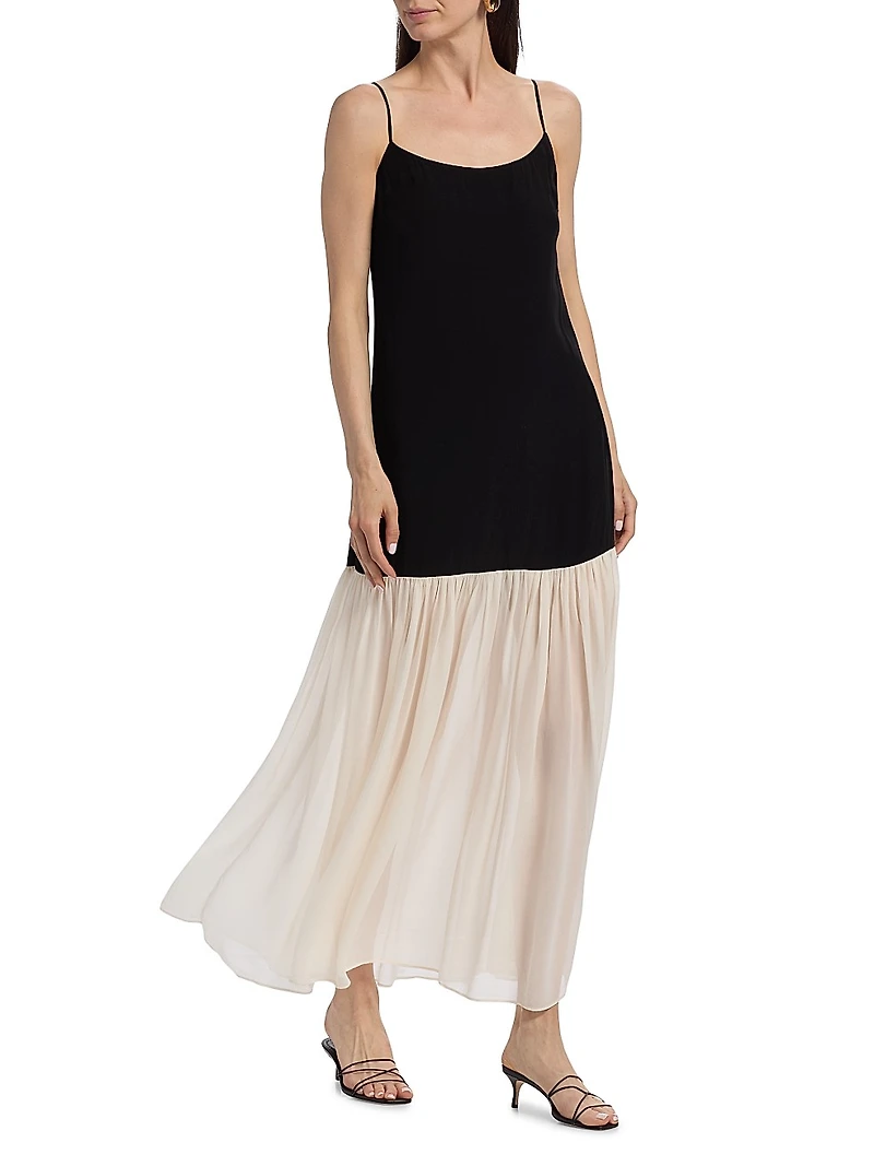 Chandra Two-Tone Maxi Dress
