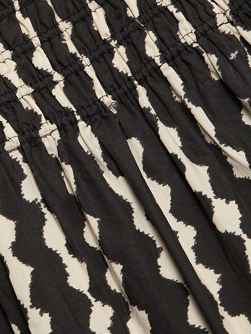 Alessa Geometric Midi-Skirt