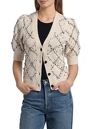 Isla Puff-Sleeve Cardigan