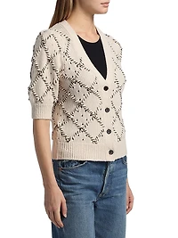 Isla Puff-Sleeve Cardigan