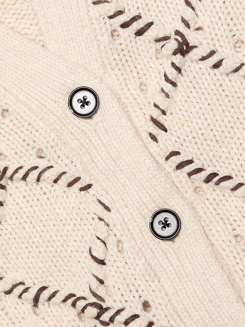 Isla Puff-Sleeve Cardigan