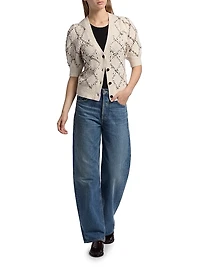 Isla Puff-Sleeve Cardigan