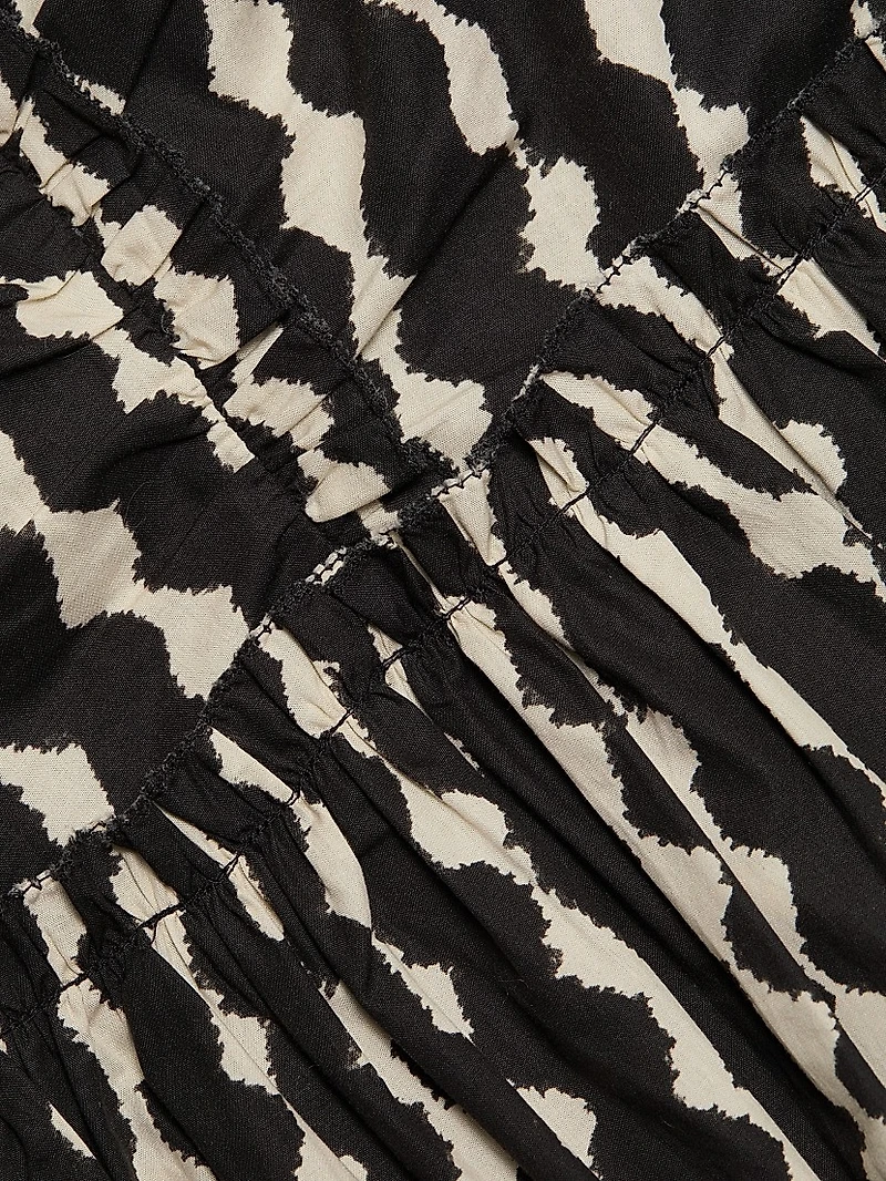 Cali Geometric Flutter Top