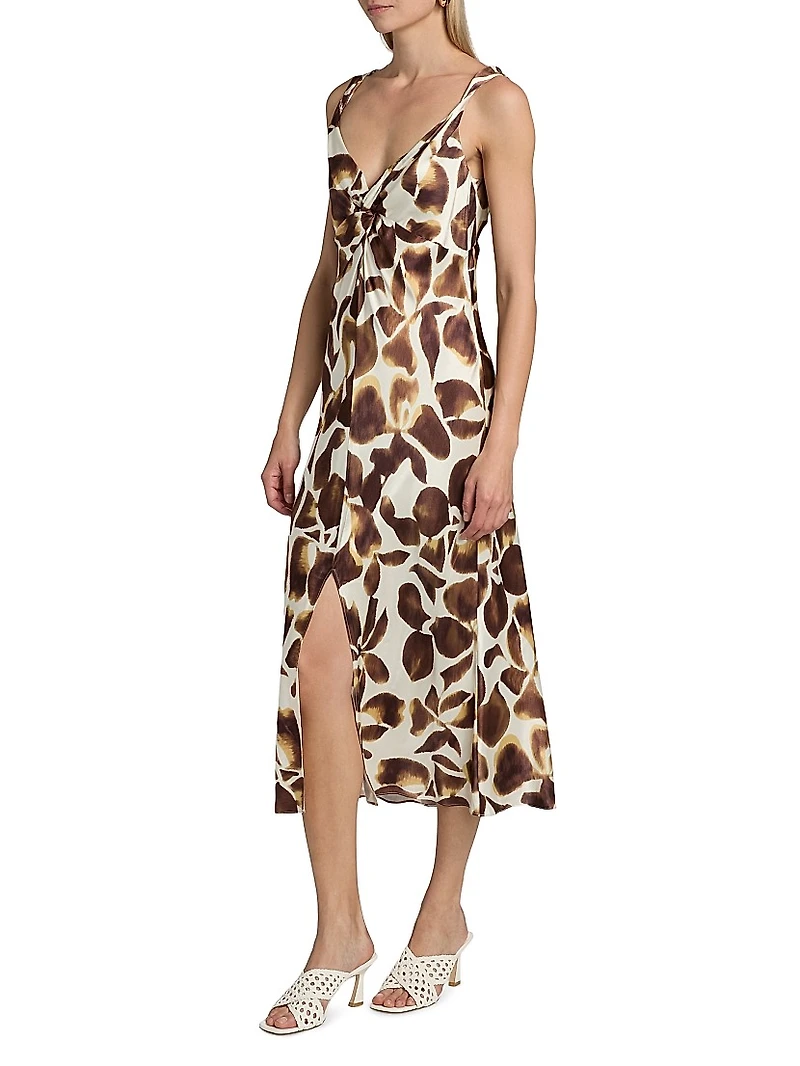 Viviana Printed Sleeveless Midi-Dress