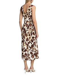 Viviana Printed Sleeveless Midi-Dress