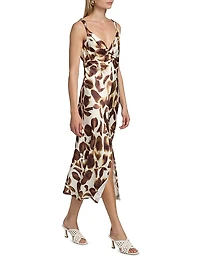 Viviana Printed Sleeveless Midi-Dress