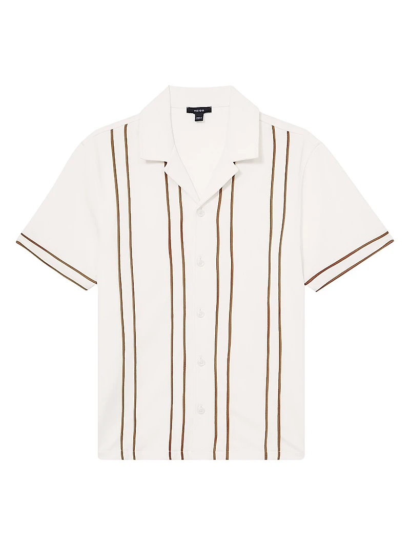 Sander Cuban Striped Shirt