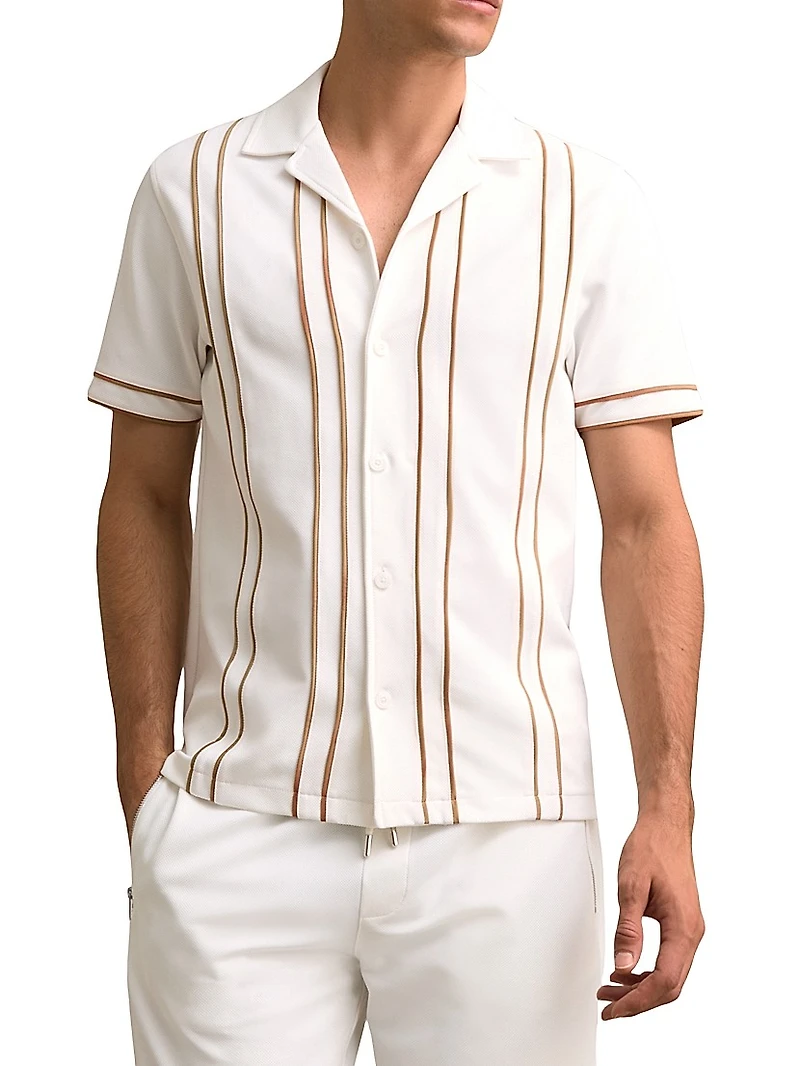 Sander Cuban Striped Shirt