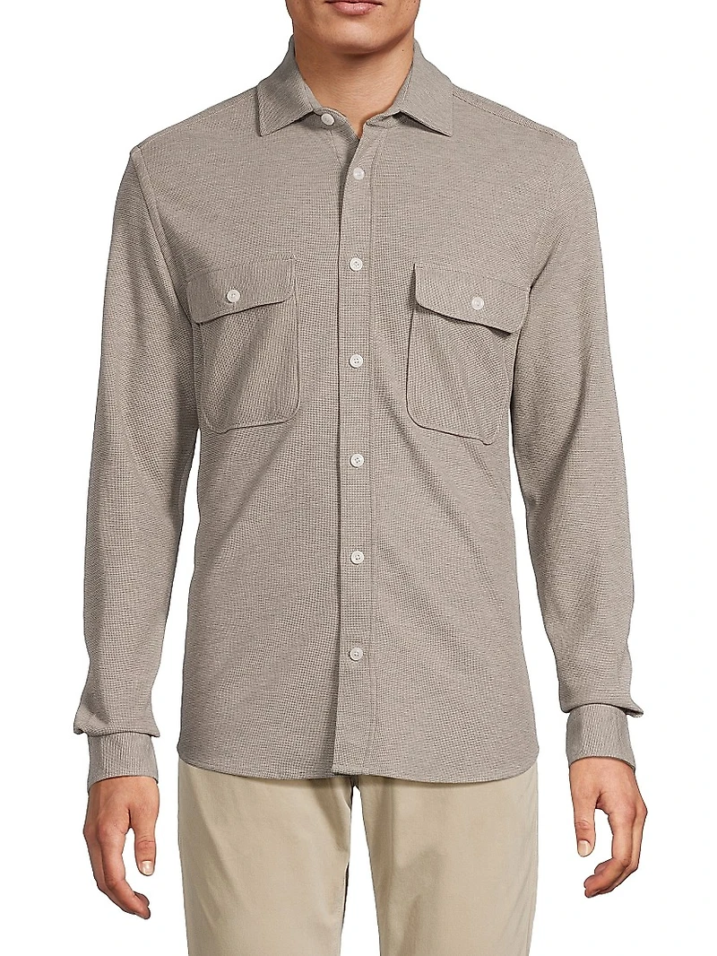 Forsithe Textured Melange Overshirt