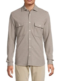 Forsithe Textured Melange Overshirt