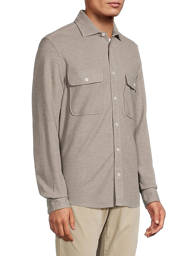 Forsithe Textured Melange Overshirt