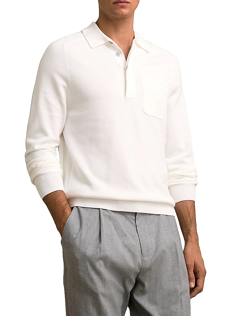 Clinton Long-Sleeve Polo Shirt