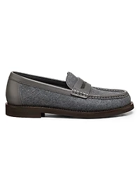 Virgin Wool Penny Loafers