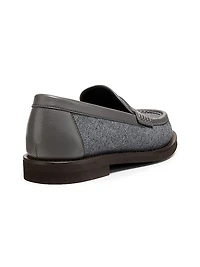 Virgin Wool Penny Loafers