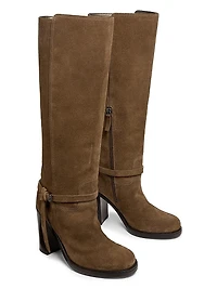 90MM Suede Knee-High Boots