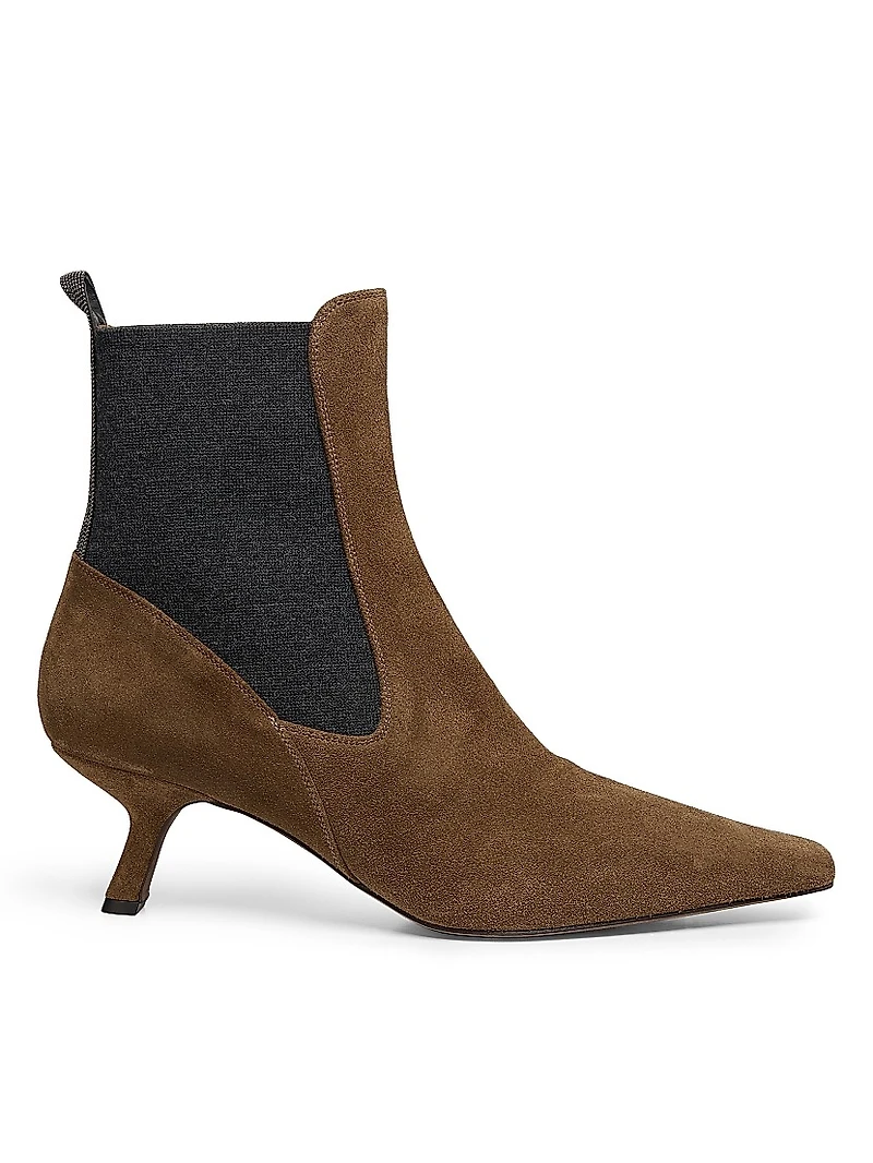 50MM Suede Ankle Boots