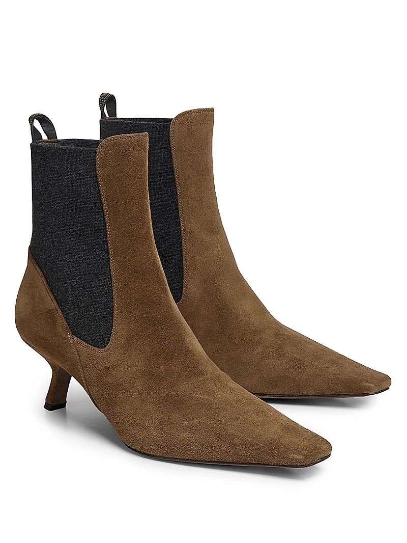 50MM Suede Ankle Boots