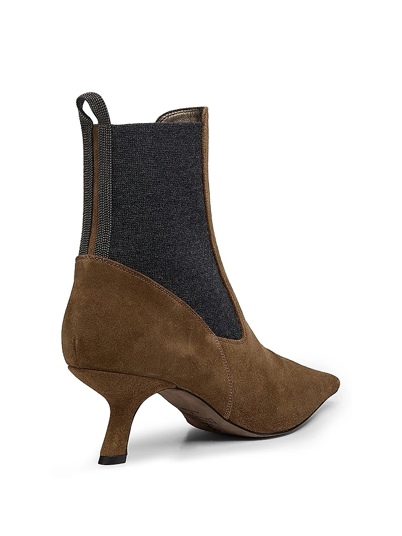 50MM Suede Ankle Boots