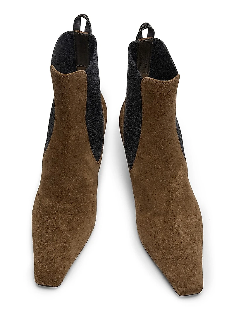 50MM Suede Ankle Boots