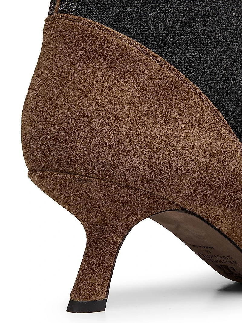 50MM Suede Ankle Boots